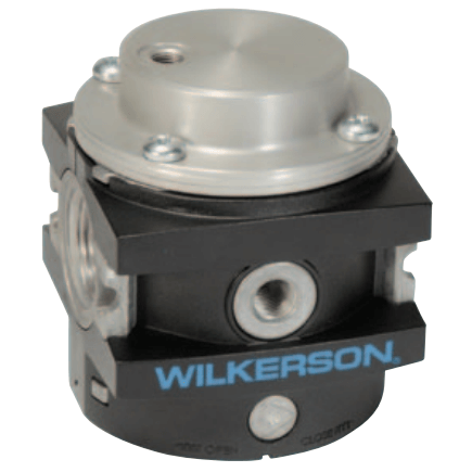 Wilkerson R90 Series Pilot Operated Regulator, Port Sizes 3/4, 1; Flows to 550 SCFM